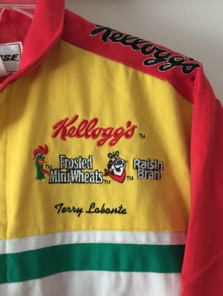 Vintage Chase TERRY LABONTE Kellogg ' s Hendrick NASCAR Jacket Youth LG 3