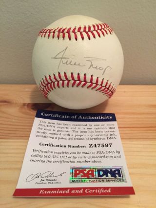 Willie Mays Signed Autographs Official National League Baseball Psa Dna Auto