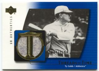 2003 Ud Authentics Ty Cobb Threads Of Time Gu Jersey Pants /350