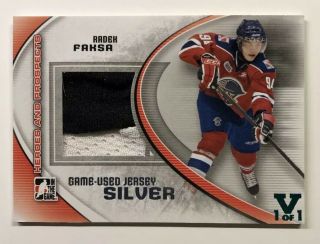 2016 Itg Final Vault In The Game Heroes And Prospects Jersey Radek Faksa
