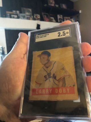 1948 Leaf Larry Doby Graded Good 2.  5. 5