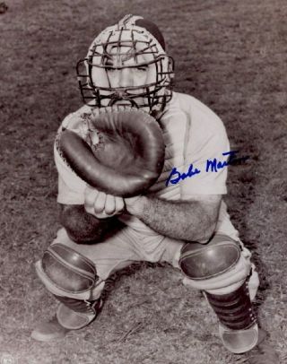 1944 - 53 St.  Louis Browns / Boston Red Sox Babe Martin Autographed 8x10 B/w Photo