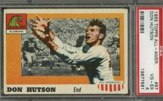 1955 Topps All American Don Hutson 97 Psa 4 Vg - Ex Set Break