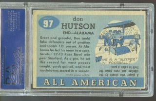 1955 Topps All American Don Hutson 97 PSA 4 VG - EX SET BREAK 2
