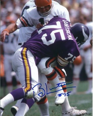 Signed 8x10 Bob Lurtsema Minnesota Vikings Autographed Photo - W/coa