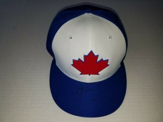 Kacy Clemens Toronto Blue Jays Game Issued Autograph Mlb Hat Top Prospect