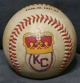 2000 Fotoball Baseball Negro League Kansas City Monarch Stiched Ball