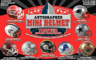 Cleveland Browns 2019 Tristar Autographed Mini Helmet 3 Box Break 1