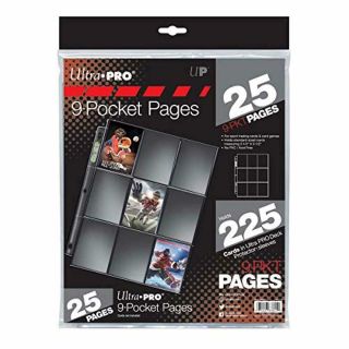 25 Pages Card Album Binder Plastic Protector Pocket Baseball Trading Sleeves 9