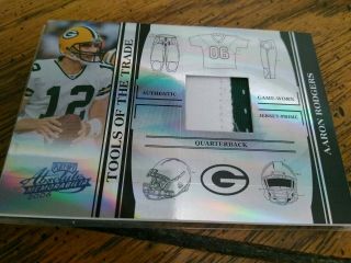 Aaron Rodgers 2006 Playoff Absolute Memorabilia Tools Of The Trade Patch