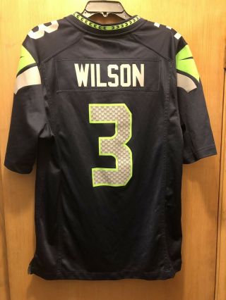 Russell Wilson 3 Seattle Seahawks Nfl Nike On Field Jersey Mens Size Medium