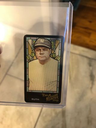 2019 Topps Allen Ginter Babe Ruth Stained Glass Mini 3 Ssp