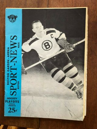 Boston Garden - Arena Sports - News Hockey Playoffs Official Program 1953 12