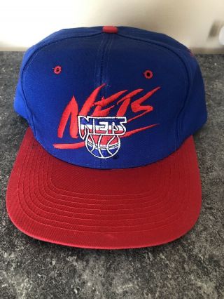Jersey Nets Nba Snapback Hat Cap Vintage Retro