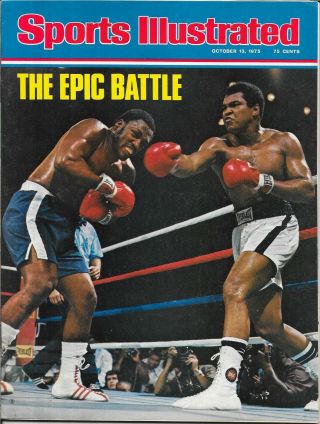 Sports Illustrated 1975 Muhammad Ali Thrilla In Manila Joe Frazier Boxing Nolabl