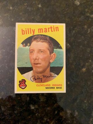 1959 Topps Baseball 295 Billy Martin.  Ex - Mt,