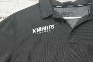 Nike golf UCF University of Central Florida Knights soccer Polo size L 2
