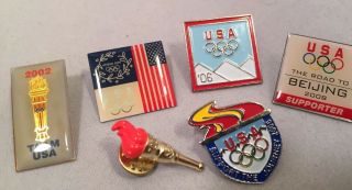 23 Olympics Pins 1992 Winter Games 1994 2000 Olympic Committee Torch 4