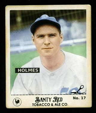Banty Red 1947 Series 17 Tommy Holmes,  Boston Braves