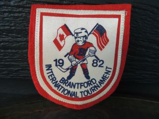 1982 Brantford International Tournament Felt Backed Hockey Patch