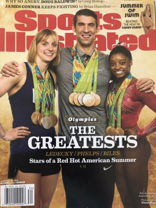 8/22/2016 Sports Illustrated Rio Olympics Michael Phelps Simone Biles Ledecky