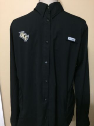 Columbia Ucf Pfg Vented Long Sleeve Black Shirt Xl University Of Central Florida