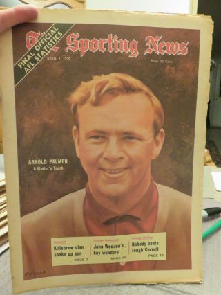 The Sporting News April 4,  1970 (golf Legend Arnold Palmer On The Cover)