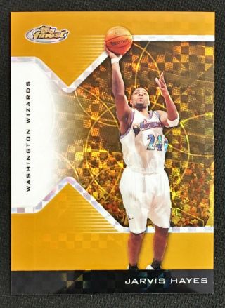 2004 - 05 Finest X - Fractors Gold 59 Jarvis Hayes 5/5 Wizards