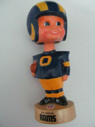 Vintage 1975 Nfl Bobble Head Mascots Los Angeles Rams Player Loose Great Cond 7 "