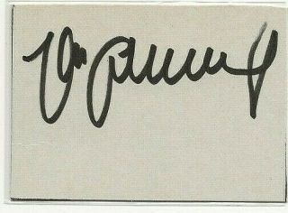 Authentic Autograph Of Heavyweight Boxing Champ Max Schmeling (died 2005)