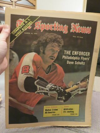 The Sporting News March 16,  1974 (philadelphia Flyers 
