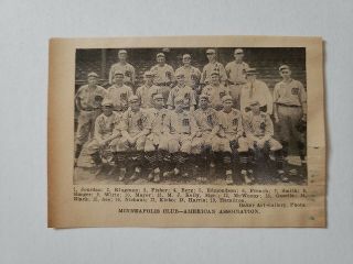 Minneapolis Millers 1924 Team Picture Moe Berg Ray French Earl Hamilton