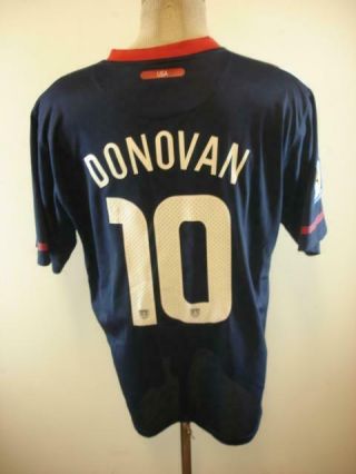 Mens XL 2010 Nike USA Landon Donovan 10 Soccer Away Jersey Shirt FIFA World Cup 3
