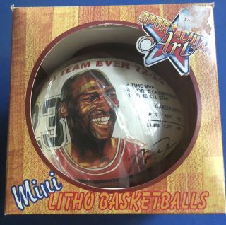 Michael Jordan Mini Litho Basketball,  Best Team Ever Ball,  Chicago Bulls