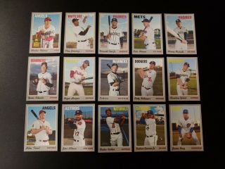 2019 Topps Heritage High Number Cloth Sticker Set 15 Cards Alonso Tatis Trout
