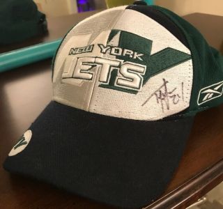 Ty Law York Jets Autographed Signed Nfl Reebok Hat