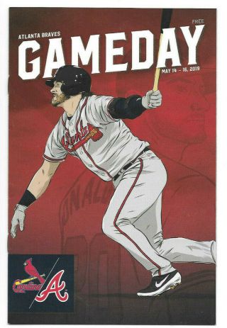 Josh Donaldson Game Day Program Atlanta Braves May 14 - 16 2019 Sun Trust Park Sga