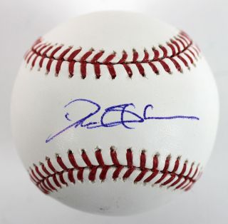 Braves Deion Sanders Authentic Signed Oml Baseball Autographed Bas Witnessed
