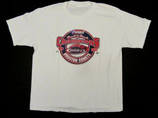 Vintage Champion Houston Comets 1998 Back To Back Champions T Shirt Xl White
