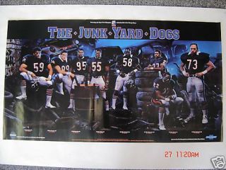 The Junk Yard Dogs 1986 Classic Poster Chicago Bears