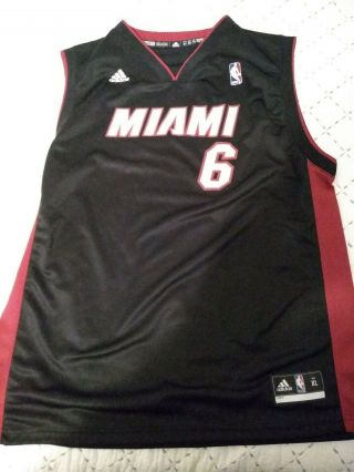 Lebron James Miami Heat Adidas Jersey Youth Xl