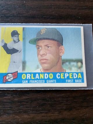 1960 Topps Baseball 450 Orlando Cepeda