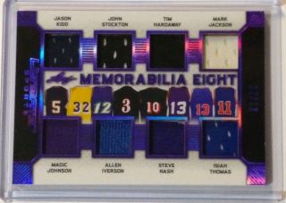 2019 Leaf Ultimate Sports Memorabilia Eight Allen Iverson Magic Johnson Etc /12.