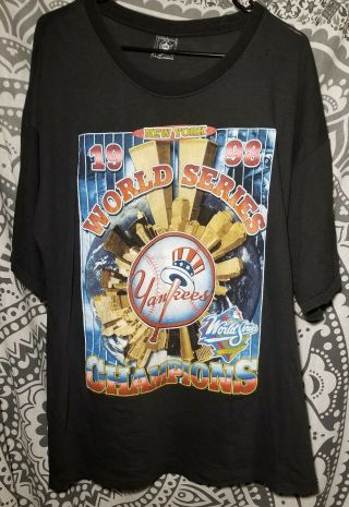 Vintage 1998 York Yankees World Series Championship Tshirt 2x