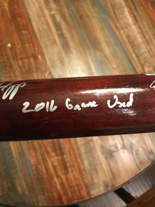 Ian Happ Game 2016 Bat Autographed Signed Bat JSA Actually His Bat 4