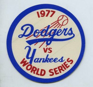 1977 Dodgers V Yankees World Series Baseball Patch Reggie Jackson 3 Homerun 