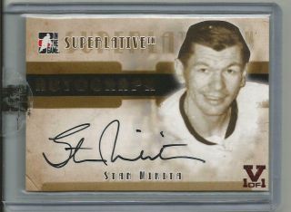 In The Game Itg Superlative Vault Stan Mikita Auto Autograph Card 1 Of 1