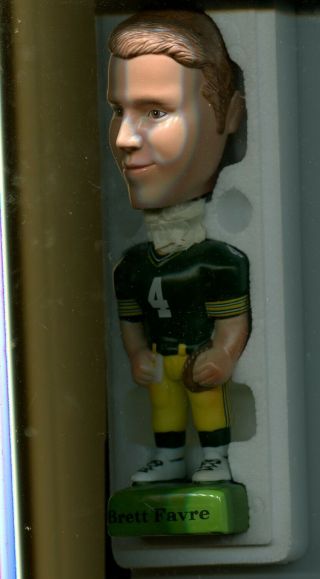 Green Bay Packers Brett Favre 1996 Sam Bobble Head Limited Edition 3562m