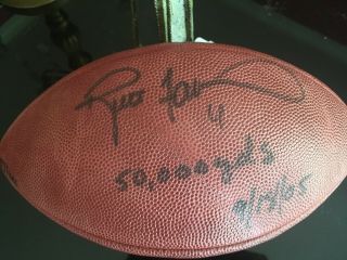 Brett Favre Autographed Nfl Wilson Football