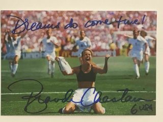 ⚽️ Brandi Chastain Signed Autographed 4 " X 6 " Photo - Usa Olympic Soccer 